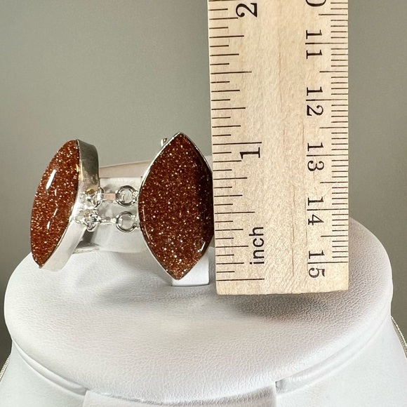 Goldstone 925 Large Pendant & Bracelet - Picture 7 of 9